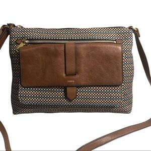 Fossil multicolor kinley messenger bag